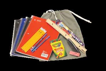 International SCHOOL KIT 4 spiral notebooks (8" x 10½" or 8½" x 11" with approximately 75 pages each) 1 wooden or sturdy metric ruler (12-inch, not plastic) 6 wooden No.