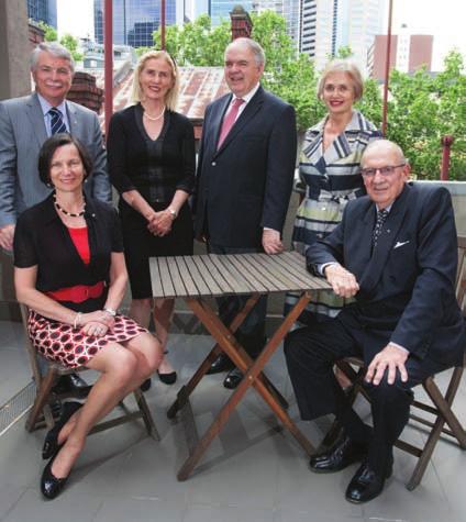Trustees (L R): Catherine Walter, Philip Moors, Winsome McCaughey, The Hon Rod Kemp, Frances Awcock, Darvell Hutchinson.