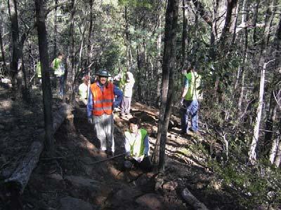 track maintenance weekend in the Grampians National Park.