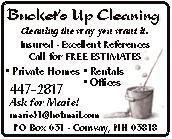 PAM S CLEANING SERVICE HOMES VACATION/RENTAL PROPERTY NEW CONSTRUCTION 10 years Experience & References (603) 651-8806 email: looking@reinnh.