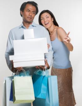 Safe Shopping Avoid carrying large packages that block your vision and make you a target for purse snatchers.