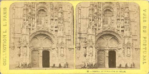 (4 / 14) Foreign Views Léon et Lévy Vertically on the right side: Vues du Portugal. Caption in French.