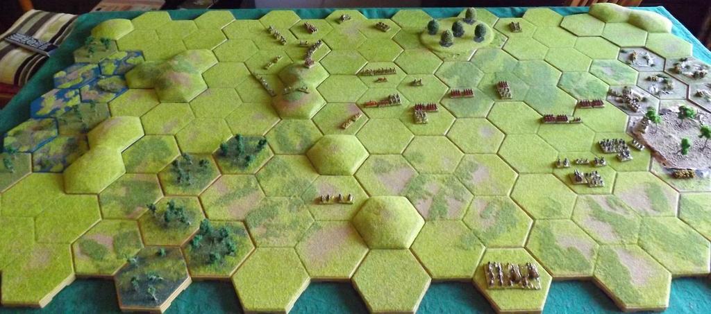P6 The Laconian Allies and Allied Clans met in melee and the Allied Clans were forced to retreat. In the middle, the Spartan hoplites were fast destroying the other warbands.