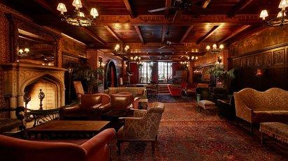 Annie Schlechter The Bowery Hotel With its velvet-clad surfaces, wrought-iron fixtures, and quirky vintage touches (old-school keys with tassels hang behind reception), The Bowery feels very New