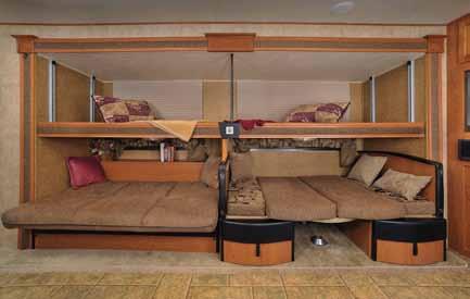 This optional patent pending power bunk operates with the