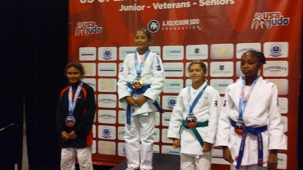 Local Judo Girl Goes National One of our own Judo participants, 10 year old Tatiana Irizarri, second from the left, of Uncasville competed in the USA Judo Open Championships on July 28th in Fort