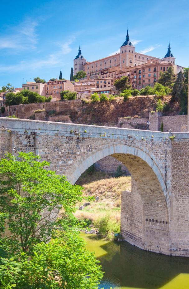 From Madrid we ll travel out to Toledo, dramatically sited at the top of gorge overlooking the river; a place where we find Roman roots, Gothic