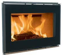 fireplace insert or as a free-standing fireplace with a contemporary light