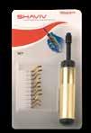 Products Shaviv Golden Flex Sets NEW Golden Flex Set B For Standard Deburring Contains: Aluminum Handle Blade Holder B 5 Different Pairs of TiN Coated