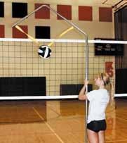 volleyball spiker Adjustable spiker that offers a true feeling and look of the ball suspended in air, least amount of drag