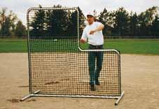 baseball heavy duty pitcher s protector Heavy duty protector is constructed out of 1-3/4 galvanized steel tubing for maximum