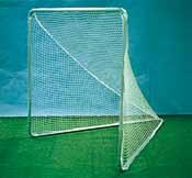 GOALS lacrosse goals Constructed of heavy gauge 1-3/4 galvanized steel tube. Opening is 6 x 6 with 7 taper. Shipped with ground anchors. Knocks down for easy shipment and storage. Sold in Pairs.