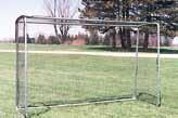 tc285 practice team handball goals & nets Made of 1-3/4 heavy gauge galvanized tubing. Dimensions are 6 7 H x 10 W. Easily put together, all hardware included. Easily disassembled for storage.