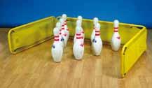 your bowling pins in a confined area.