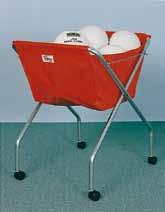 VOLLEYBALL BASKET TRANSPORT Versatile, lightweight transport cart is ideal for volleyball. Store your volleyballs easily and wheel out to practice.