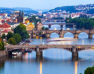 Meals: D Day 3 Prague City Tour / Afternoon at Leisure Today we ll enjoy a walking tour of Prague where we ll learn of its fascinating history and see famous sites, such as the