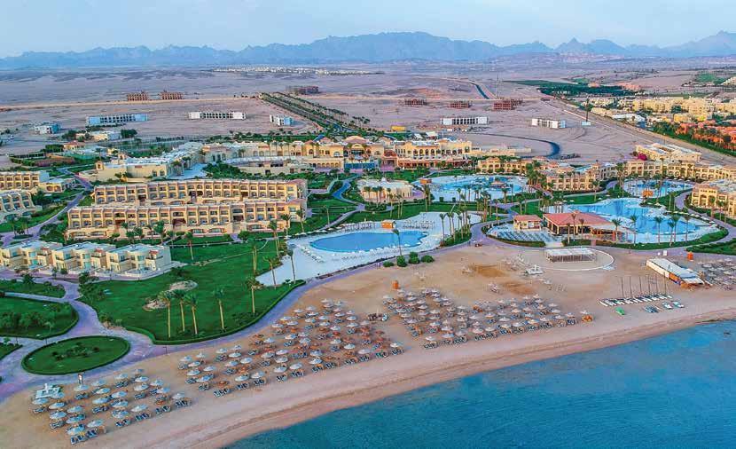 A LUXURY DESTINATION Makadi Bay is a resort town in Egypt, located about 30 kilometers south of Hurghada direct on the crystal blue water of the