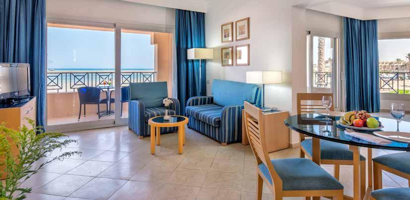 ACCOMMODATION Cleopatra Luxury Resort Makadi Bay features 527 spacious luxuriously furnished guest rooms