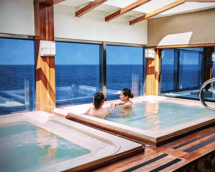 experts. Just sit back and allow yourself to be pampered. IZUMI ESE BATH Unwind like never before in the largest Japanese bath of its kind at sea, offered exclusively on.
