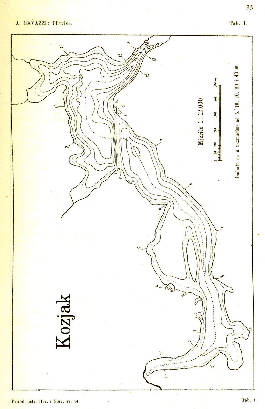 During a multiyear (1951 1954) observational study of Plitvice Lakes that was financed by the PLNP, Petrik (1958) performed approximately 5400 measurements of lake depths, and afterwards, based on