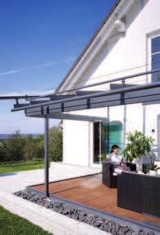 Treat yourself to versatile all-round protection against the elements From glass canopy to glass house The Solarlux glass house gives you total transparency.