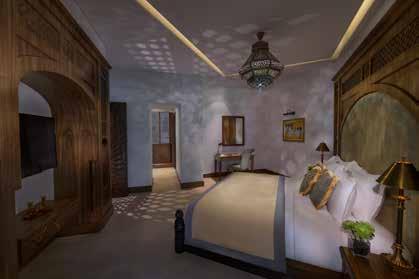 Each room is a distinctive interpretation of the overall theme of Arabic modernism in complete