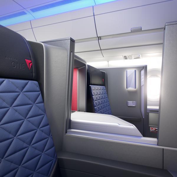 first Business Class suite in Delta
