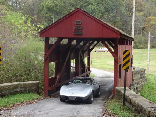 The Paine Mustang stalled out at the first covered bridge and would not start.