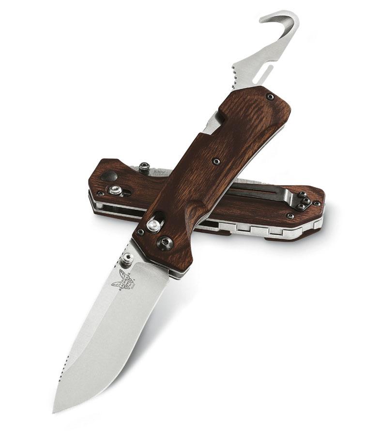 15060-2 GRIZZLY CREEK The total package for a hunting folder: the AXIS lock, the perfect blade size and shape, and a folding gut hook that's there when you need it.