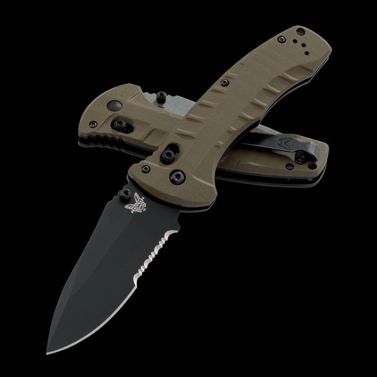980 TURRET NEW One of the strongest locks in Benchmade history, this knife is made for the long haul.
