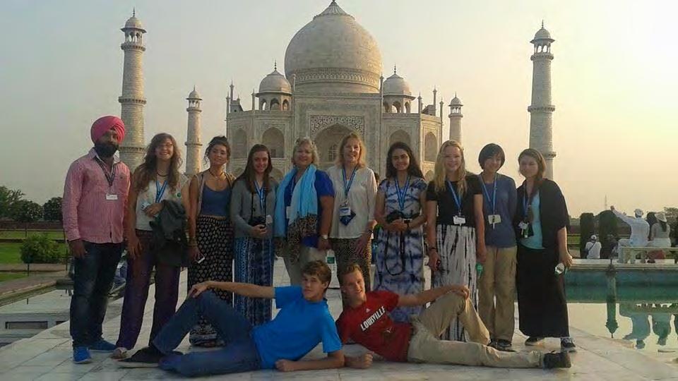 The Taj Mahal, the seventh wonder of the world, symbolizes India.
