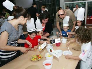 A further craft lab was set up in order for children to make their own customized chefs hats and to make fantastic food-related