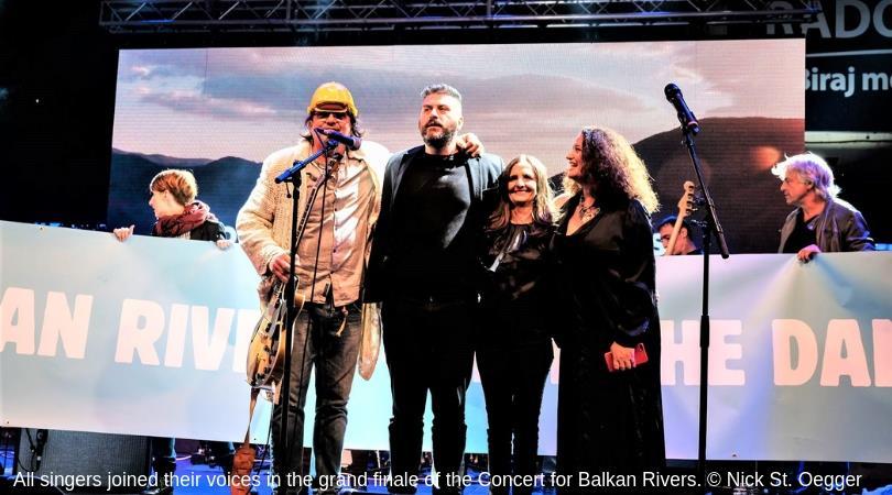 Concert for Balkan Rivers in Sarajevo! Hundreds of people raised their voices at our open-air concert for Balkan Rivers at the Sarajevo s city centre, as grand finale of the Rivers Summit.