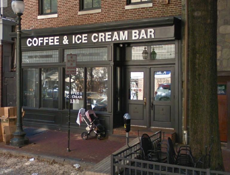 COFFEE & ICE CREAM BAR Sign & Awning