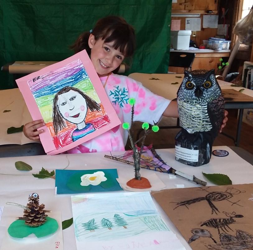 NATURE & ART Ages 7 11 Week 4: July 8 12 Week 7: July 29 August 2 $270 members; $335 nonmembers Counselor-to-Camper Ratio: 1 to 8 Explore nature, create art, and make friends!