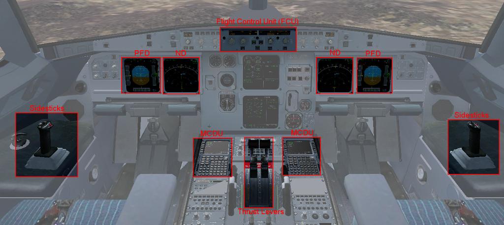 AUTOFLIGHT AUTOFLIGHT choose if the airspeed is displayed in knots or in Mach. The HDG-V/S / TRK-FPA pushbutton selects the display mode.