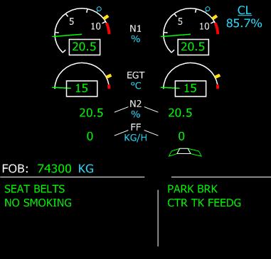 The navaid type (VOR, ADF or nothing) is selected on the EFIS control panel. 5. Right Navaid : Same as above for the right navaid. 6. TCAS : The ND also shows TCAS information.