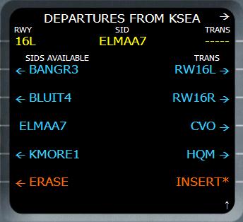 NEW DEST (4R) It allows the crew to define a new destination from the revised waypoint. An airport name must be provided here.