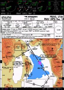 This enables automated chart selection, presenting aircraft position on chart, overlaying the flight plan on graphical weather and much more.