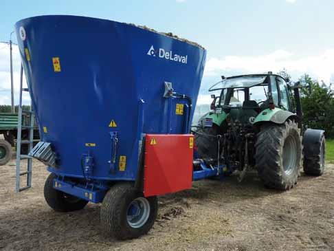 DeLaval feed mixers Powerful and effective, robust and reliable Twin wheels Control system VM5E VM8E VM8 VM10E VM12E VM12 VM16 VM20 Volume (m3) 5 8 8 10