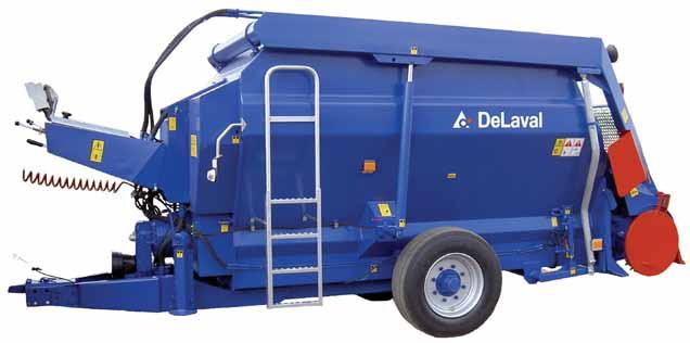Horizontal mobile mixers perfectly cut, perfectly mixed feed DeLaval feed mixers Powerful and effective, robust and reliable With its three augers, the horizontal mixer cuts long fibrous material and