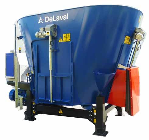 DeLaval feed mixers Powerful and effective, robust and reliable Vertical stationary mixers swallow round bales whole DeLaval vertical