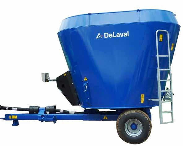 DeLaval feed mixers Powerful and effective, robust and reliable Vertical mobile mixers make fast work of round bales Vertical mixers