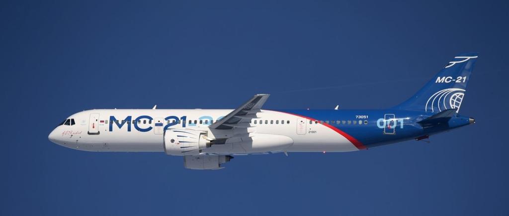 MC-21 NEW GENERATION AIRCRAFT MC-21 - MEDIUM-RANGE AIRCRAFT WITH CAPACITY OF 163-211 SEATS 5-7% reduction in operating expenses compared with the best narrow-bodied aircraft Advanced aerodynamics;