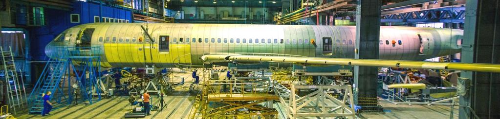 STRENGTH TESTS OF MC-21-300 The Static tests of the aircraft in TsAGI The certification static tests programme of the airframe has been conducted since 2017 Tests were performed on the cases of the