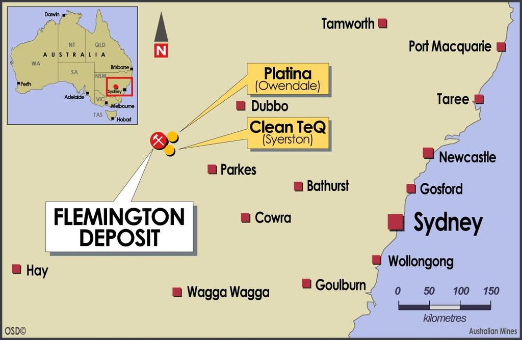 Figure 5: Australian Mines Flemington Scandium-Cobalt Project is