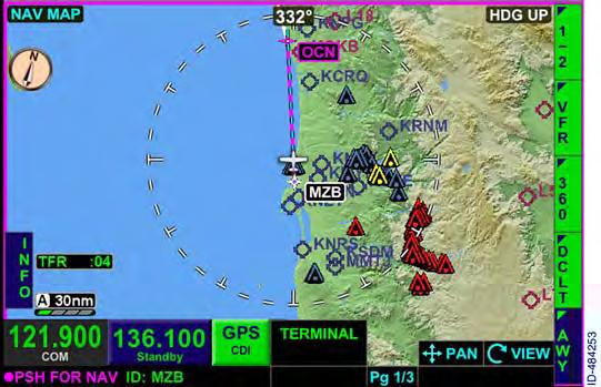 VFR Map Style The VFR map style is a surrogate for the map style used in VFR sectional aeronautical charts.