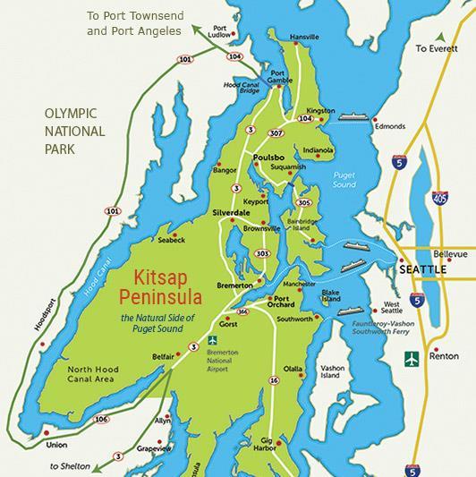 Poulsbo is an ideal location Crossroads of Puget Sound: Poulsbo serves as North Kitsap s