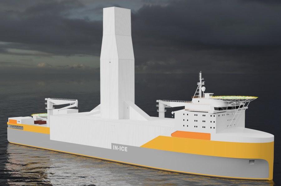 Inocean designs Arctic drillship Inocean has unveiled a new Arctic drillship design based on its INO- 80 concept.