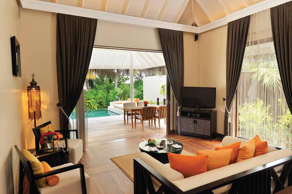 Sunset Beach Suites Set on the edge of the crystal clear lagoon, these spacious beachfront suites offer a large living area, spacious private outdoor veranda, plunge